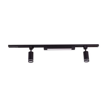 LED Spotlightsystem i skensystem TRACER 2xGU10/10W/230V + LED/20W 1 m svart