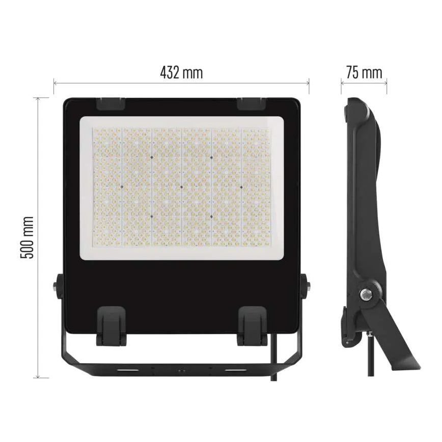 LED strålkastare AVENO LED/300W/230V 4000K 48000 lm IP66 svart