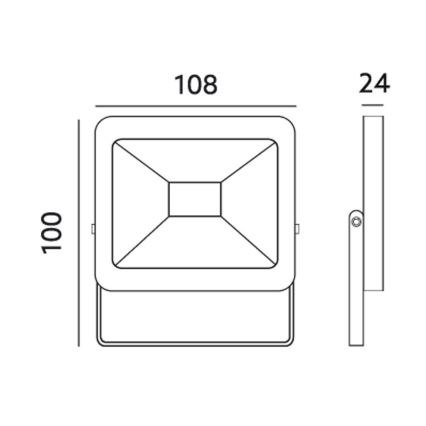 LED strålkastare för utomhusbruk LED/10W/230V 6000K IP65