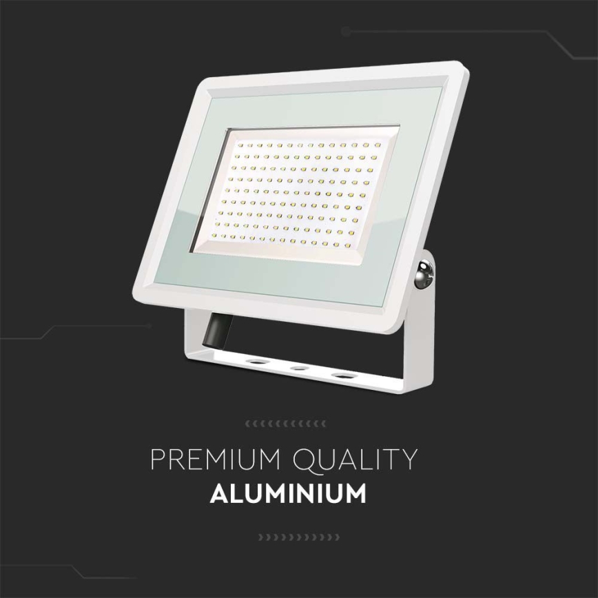 LED strålkastare för utomhusbruk LED/200W/230V 4000K IP65 vit