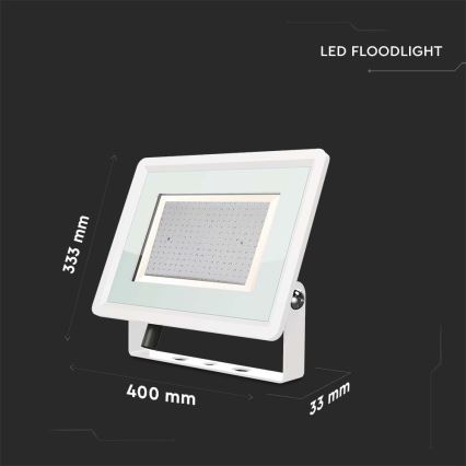 LED strålkastare för utomhusbruk LED/200W/230V 4000K IP65 vit