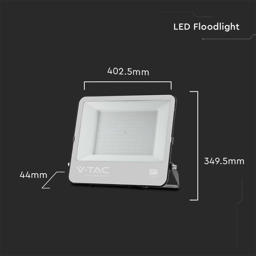 LED strålkastare för utomhusbruk SAMSUNG CHIP LED/200W/230V 6500K IP65 svart