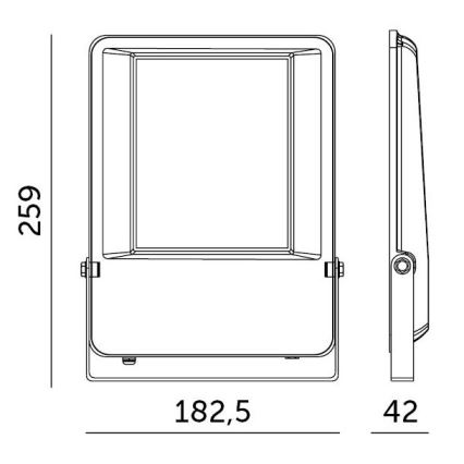 LED strålkastare för utomhusbruk LED/50W/230V 4000K 6500 lm IP65 IK06