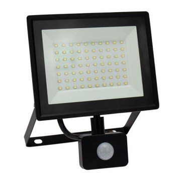 LED strålkastare för utomhusbruk med en sensor NOCTIS LUX 3 LED/50W/230V 4000K IP44 svart