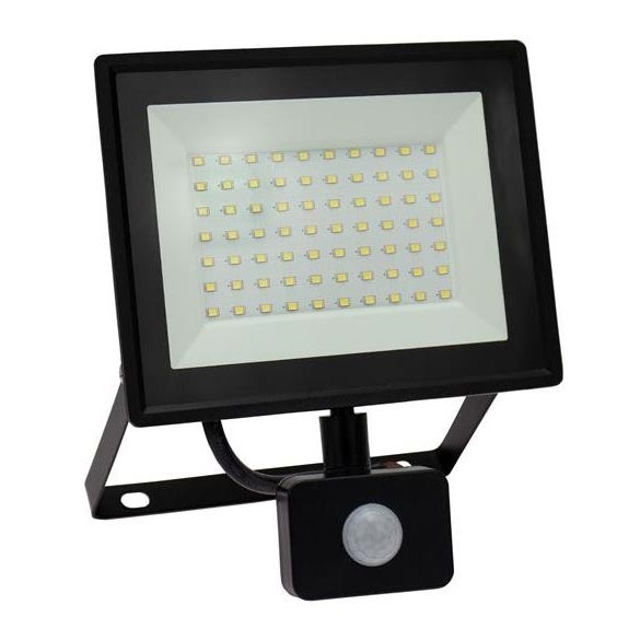 LED strålkastare för utomhusbruk med en sensor NOCTIS LUX 3 LED/50W/230V 4000K IP44 svart