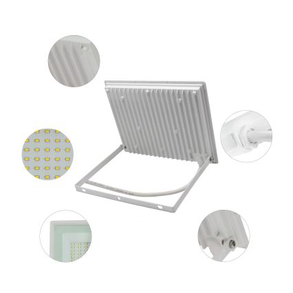 LED strålkastare för utomhusbruk NOCTIS LUX 3 LED/100W/230V 4000K IP65 vit