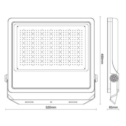 LED strålkastare för utomhusbruk PROFI PLUS LED/400W/230V 5000K IP66