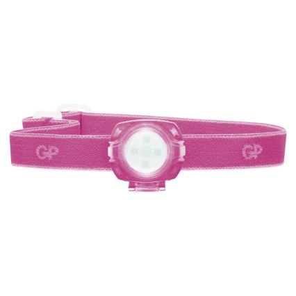 LED Strålkastare GP EVERYkropp 4xLED/2×CR2025 rosa