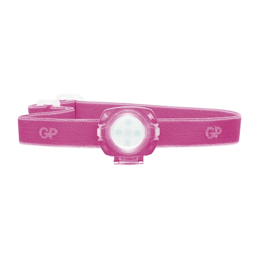 LED Strålkastare GP EVERYkropp 4xLED/2×CR2025 rosa