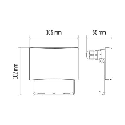 LED strålkastare LED/10,5W/230V IP65
