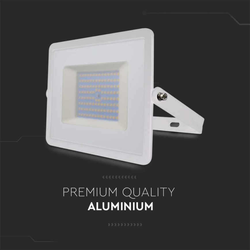 LED strålkastare LED/100W/230V 4000K IP65 vit