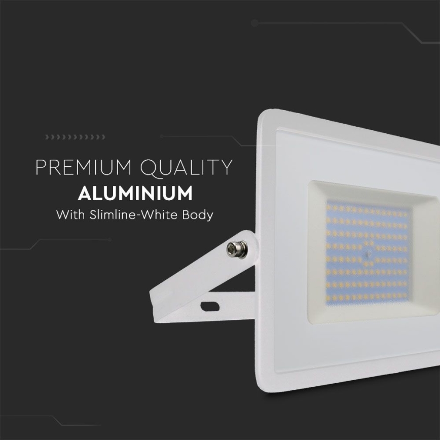 LED strålkastare LED/100W/230V 6500K IP65 vit