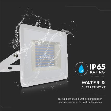 LED strålkastare LED/100W/230V 6500K IP65 vit