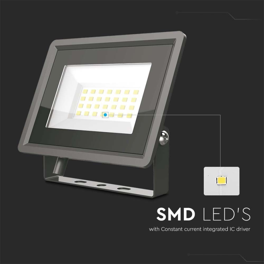 LED Strålkastare LED/20W/230V 6500K IP65 svart