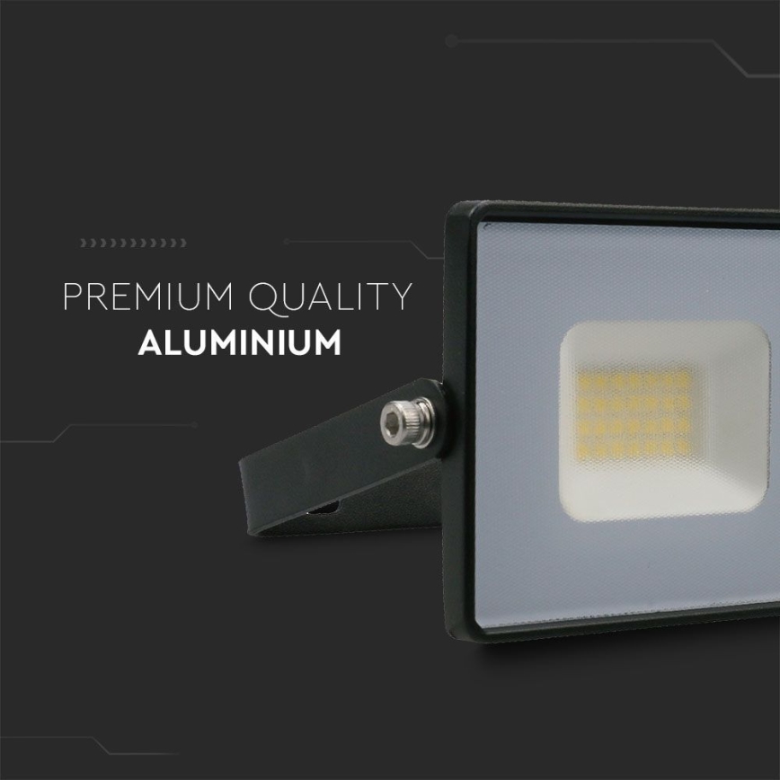 LED strålkastare LED/20W/230V 6500K IP65 svart