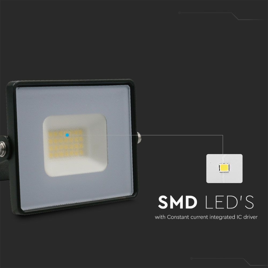 LED strålkastare LED/20W/230V 6500K IP65 svart