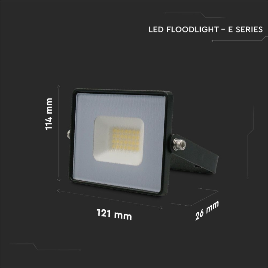 LED strålkastare LED/20W/230V 6500K IP65 svart