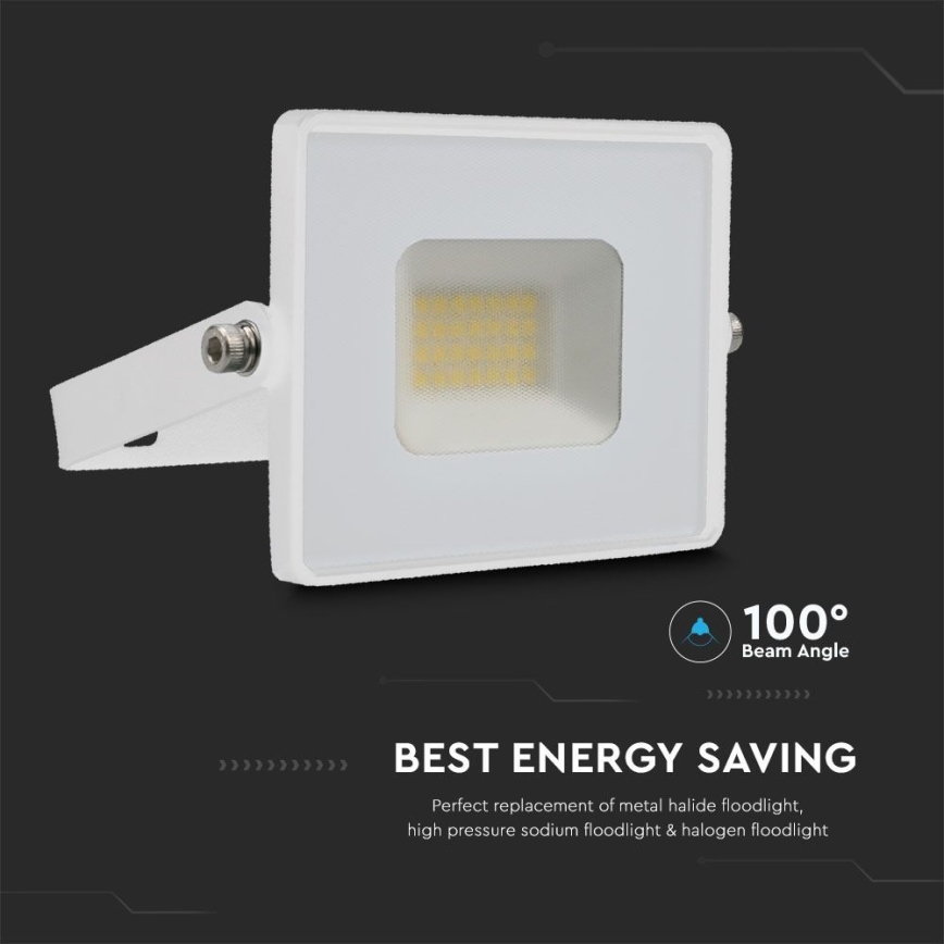 LED strålkastare LED/20W/230V 6500K IP65 vit