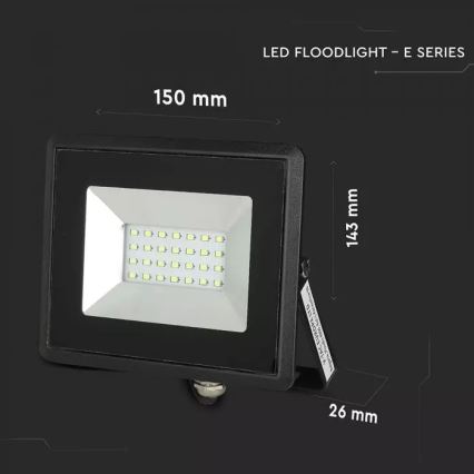 LED strålkastare  LED/20W/230V IP65 grön světlo