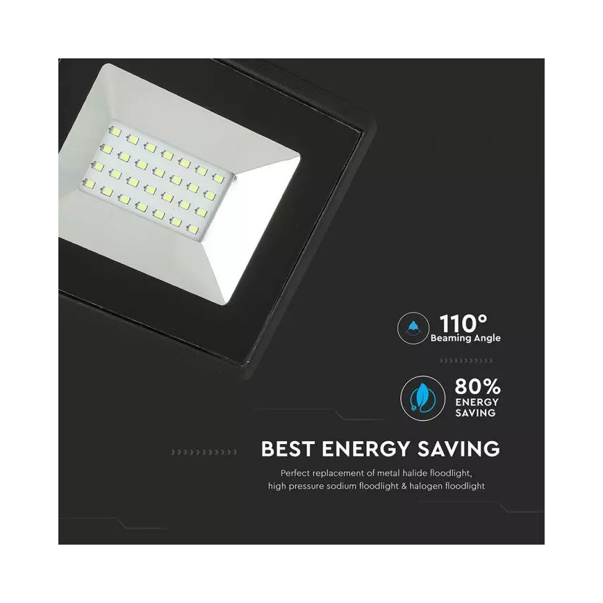 LED strålkastare  LED/20W/230V IP65 grön světlo