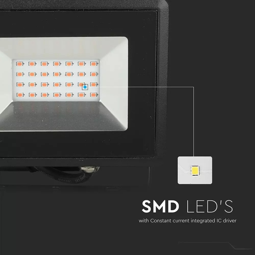 LED strålkastare LED/20W/230V IP65 rosa belysning