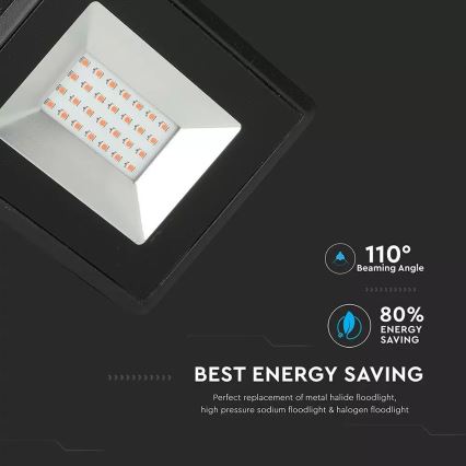 LED strålkastare LED/20W/230V IP65 rosa belysning