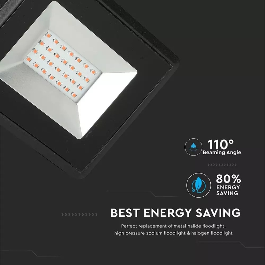 LED strålkastare LED/20W/230V IP65 rosa belysning