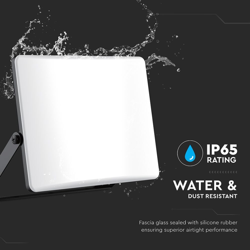 LED strålkastare LED/30W/230V 3000/4000/6500K IP65 svart