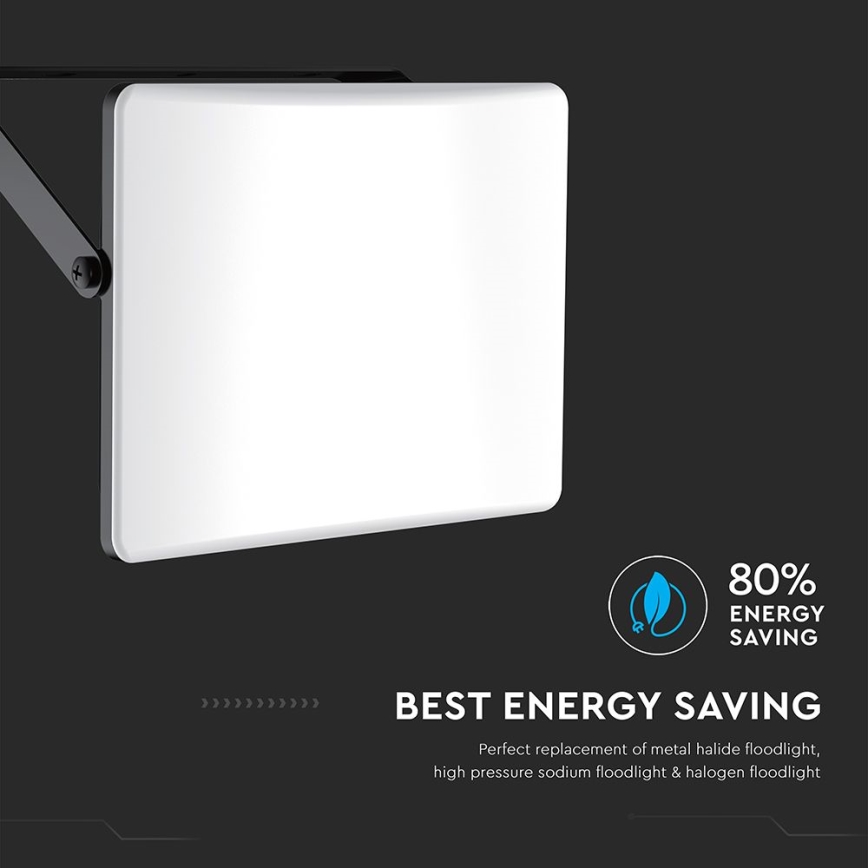 LED strålkastare LED/30W/230V 3000/4000/6500K IP65 svart