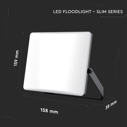 LED strålkastare LED/30W/230V 3000/4000/6500K IP65 svart