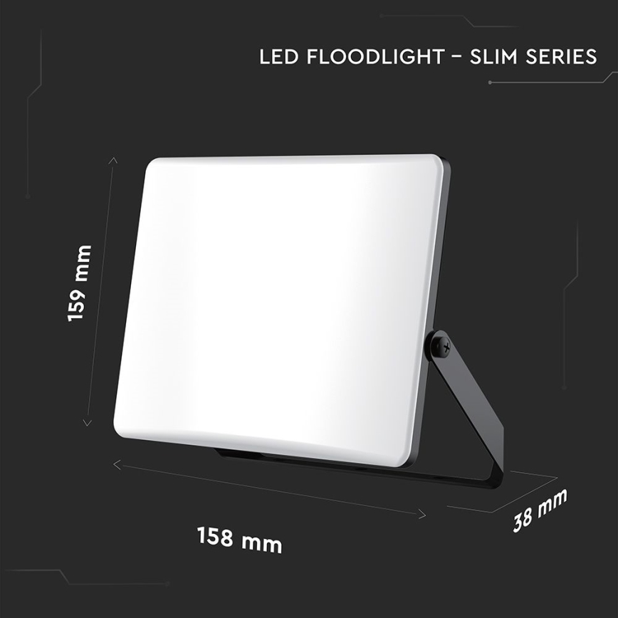 LED strålkastare LED/30W/230V 3000/4000/6500K IP65 svart