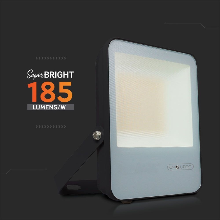 LED Strålkastare LED/50W/230V 6400K IP65 svart