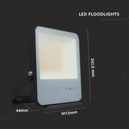 LED Strålkastare LED/50W/230V 6400K IP65 svart