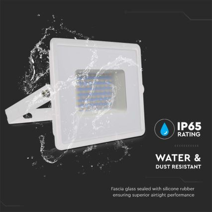 LED strålkastare LED/50W/230V 6500K IP65 vit