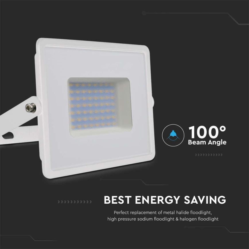 LED strålkastare LED/50W/230V 6500K IP65 vit