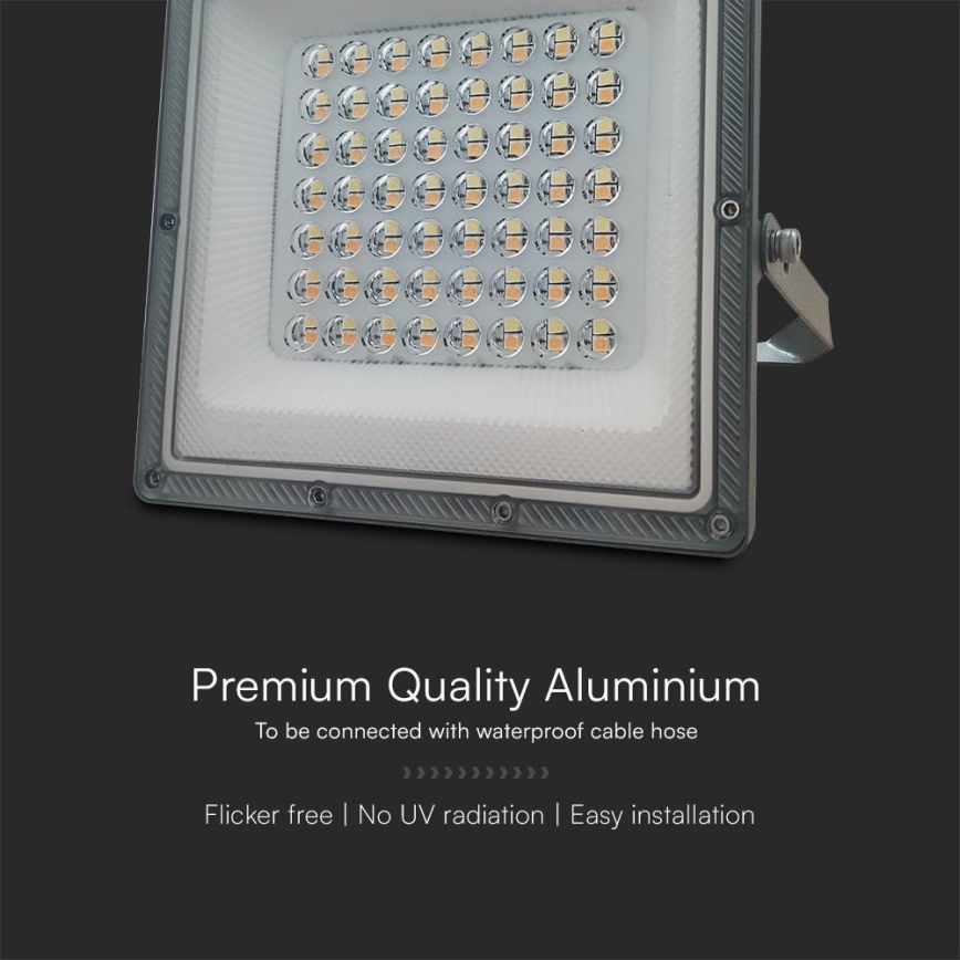 LED strålkastare LED/50W/230V IP65 3000/4000/6500K grå