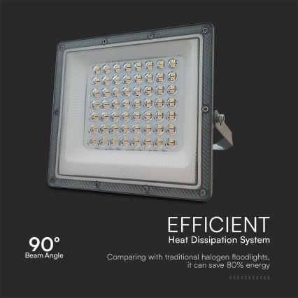 LED strålkastare LED/50W/230V IP65 3000/4000/6500K grå
