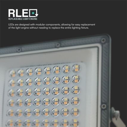 LED strålkastare LED/50W/230V IP65 3000/4000/6500K grå