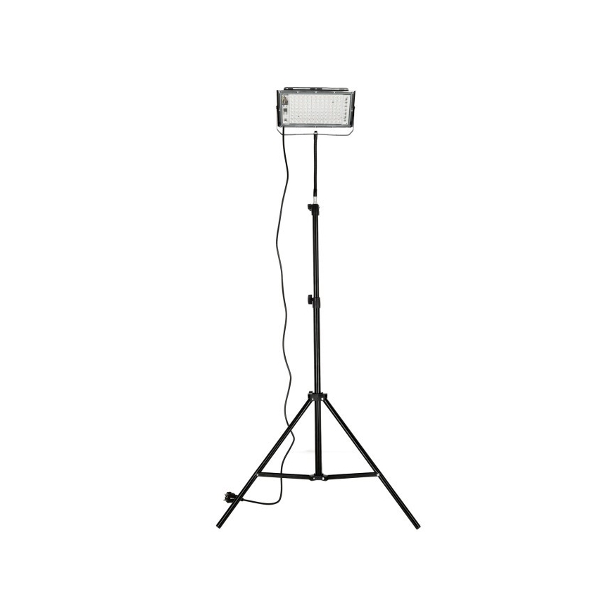 LED Strålkastare med ett stativ för att odla växter FIRON LED/45W/230V IP54 svart