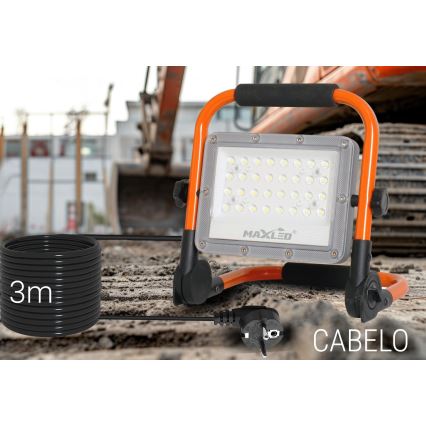 LED Strålkastare med ett stativ LED/50W/230V 5000K IP65 orange