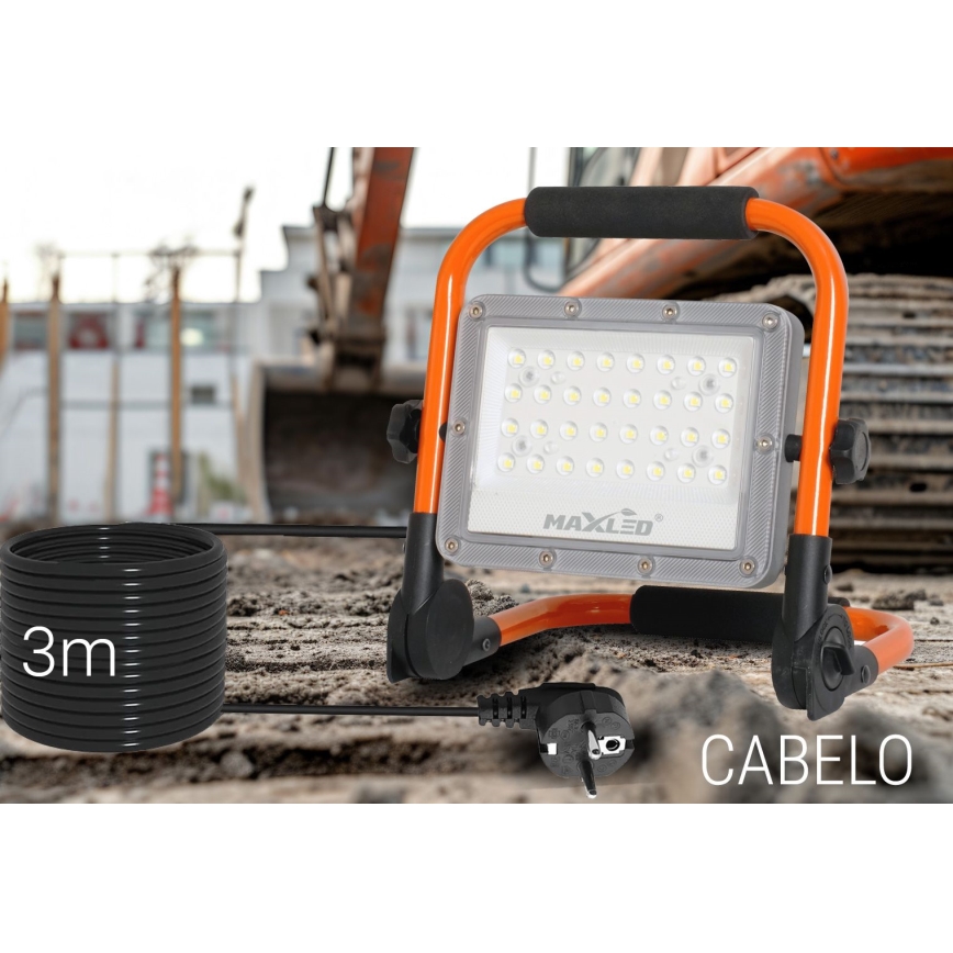 LED Strålkastare med ett stativ LED/50W/230V 5000K IP65 orange