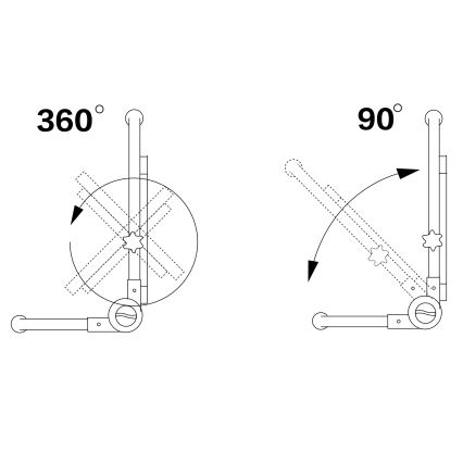 LED Strålkastare med ett stativ LED/50W/230V 5000K IP65 orange
