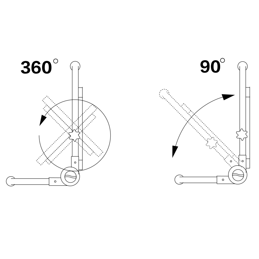 LED Strålkastare med ett stativ LED/50W/230V 5000K IP65 orange