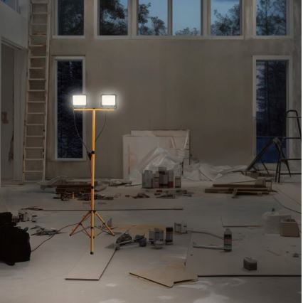 LED Strålkastare med ett stativ NOCTIS 2xLED/50W/230V 4000K IP65