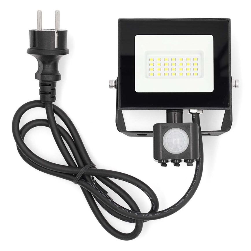 LED strålkastare med sensor LED/20W/230V 4000K IP44