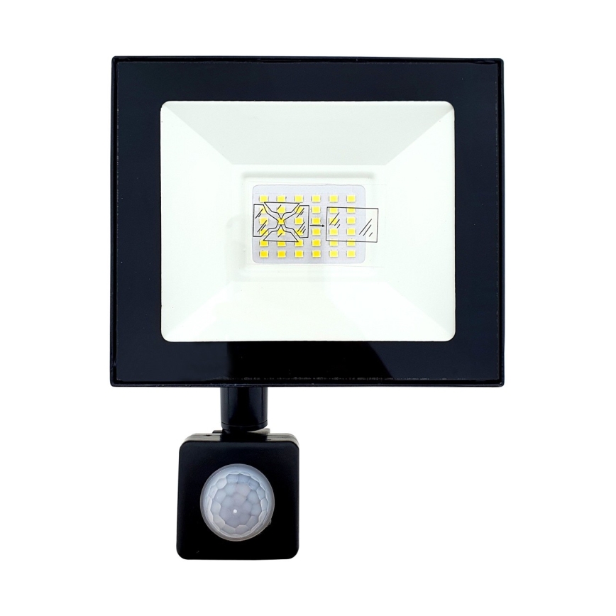 LED Strålkastare med sensor LED/20W/230V IP44