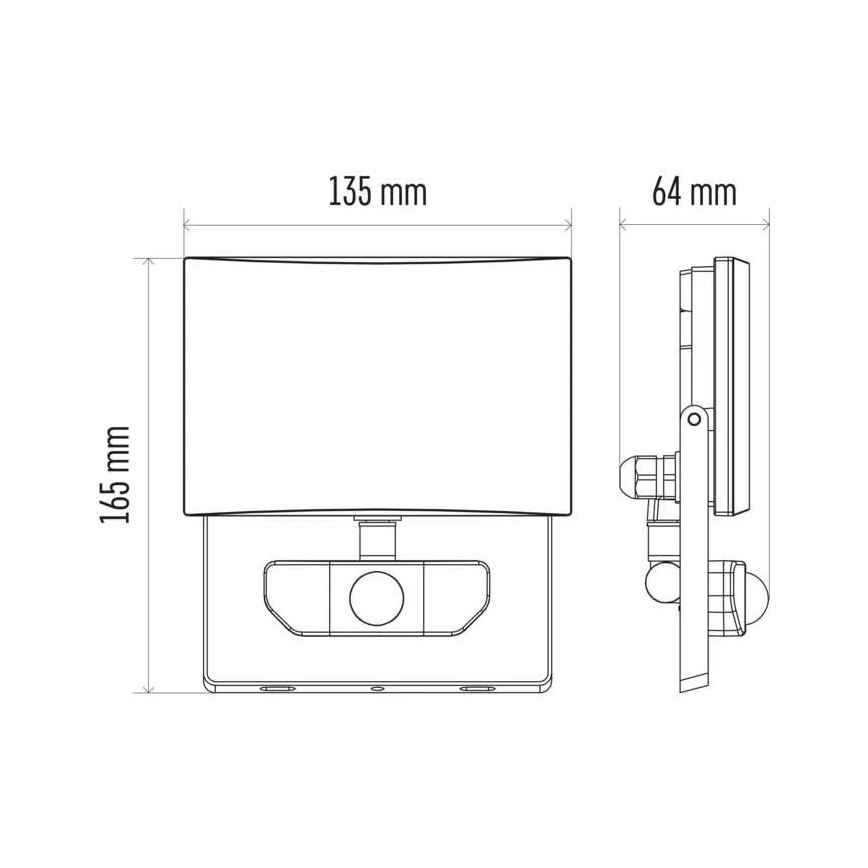 LED strålkastare med sensor LED/20W/230V IP54