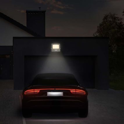 LED strålkastare med sensor LED/50W/230V 4000K IP65 vit