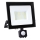 LED strålkastare med sensor LED/50W/230V 6500K IP44 svart