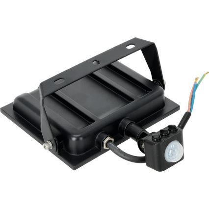 LED strålkastare med sensor LED/50W/230V 6500K IP44 svart